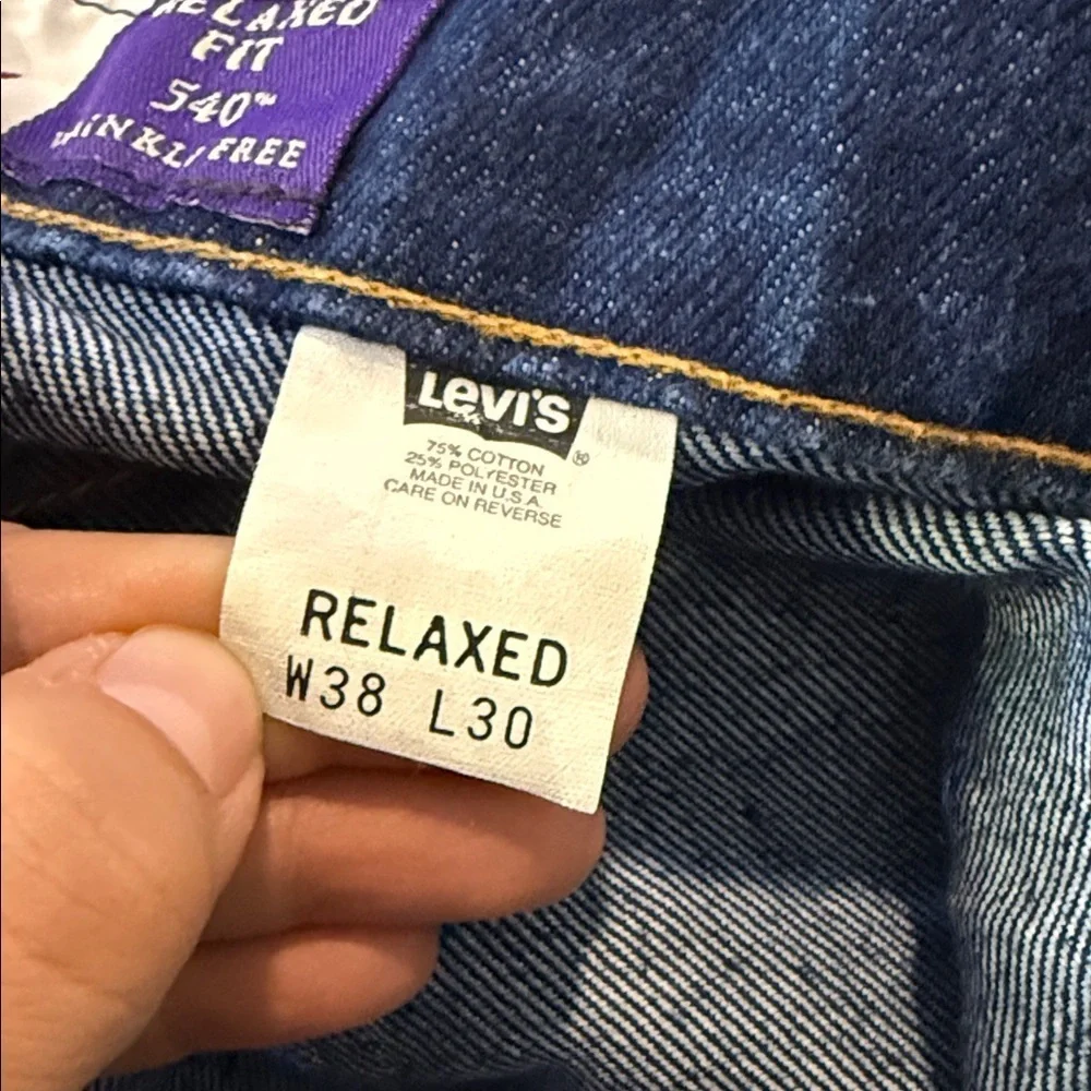 Men's Straight Fit Jeans - Deep Blue